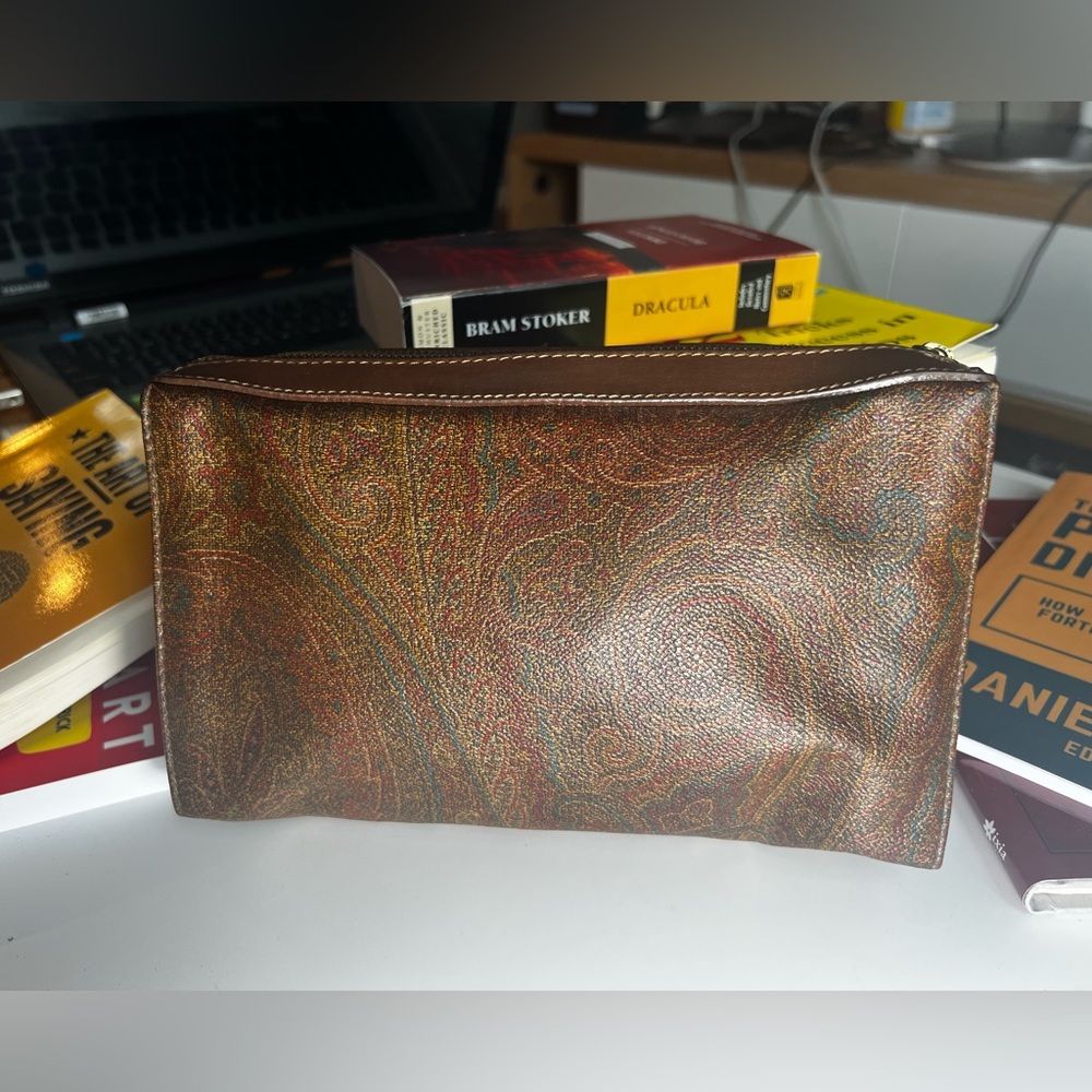 EUC Etro paisley pattern clutch